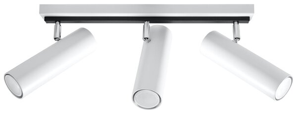 Lampada da soffitto DIREZIONE 3 bianco 3xGU10 10W acciaio 20x6x45cm Sollux Lighting