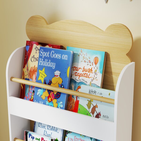 AIYAPLAY Libreria per bambini a 3 livelli per soggiorno e cameretta, legno naturale | Aosom Italy