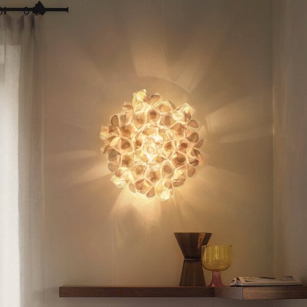 Slamp Applique da parete di design Clizia Mama Non Mama, dimmerabile, Ottone / Oro, Soggiorno / Sala da pranzo, Plastica, Design, Applique