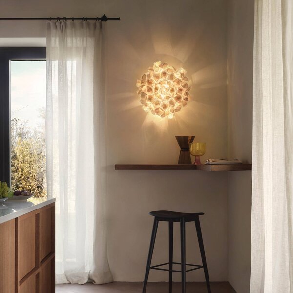 Slamp Applique da parete di design Clizia Mama Non Mama, dimmerabile, Ottone / Oro, Soggiorno / Sala da pranzo, Plastica, Design, Applique