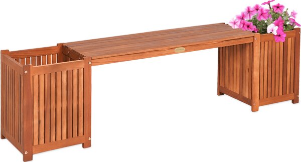 3.00 Panchina da piantagione VANDA in acacia - ca. 150 x 30 x 40 cm - Panchina da piantagione in legno Seduta da panchina