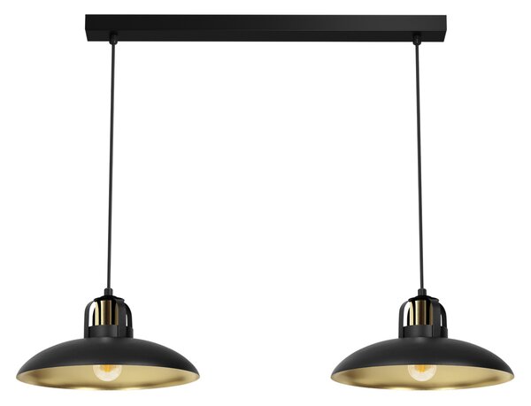Felix Nero/Oro 2Xe27 Lampada a sospensione Lampada a soffitto Lampada a soffitto Lampada a sospensione