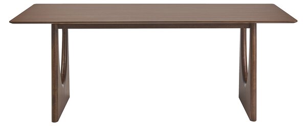 Tavolo da pranzo di design rettangolare in legno scuro noce L200 cm KUALA