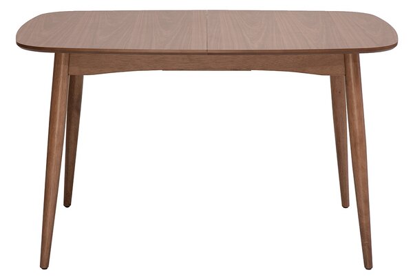 Tavolo da pranzo rettangolare allungabile in legno scuro noce L130-160 cm HELMA