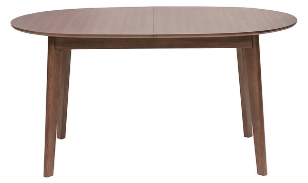 Tavolo da pranzo ovale estensibile in legno scuro noce L150-200 cm ANSEL