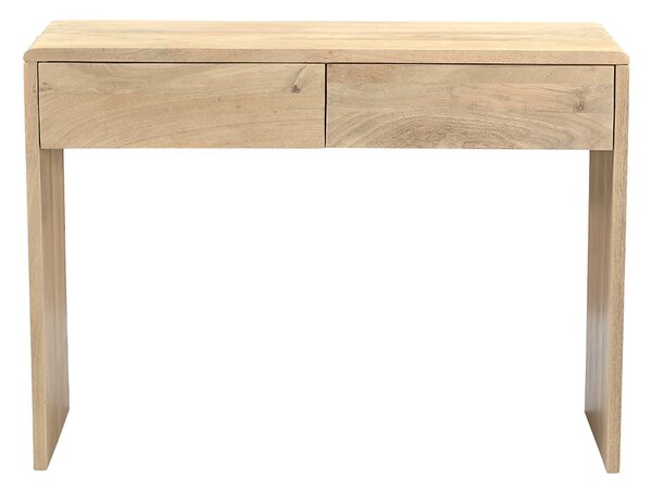 Console con contenitore in legno chiaro massiccio di mango L105 cm LATIKA
