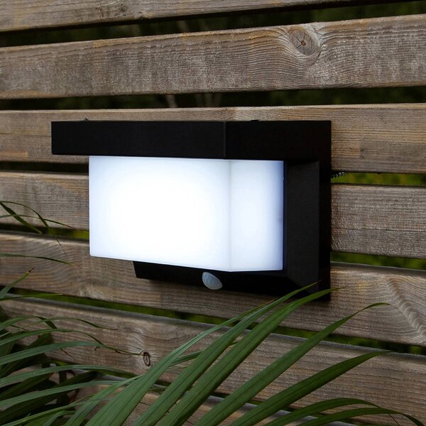 STAR TRADING Applique solare Valla LED con sensore di movimento