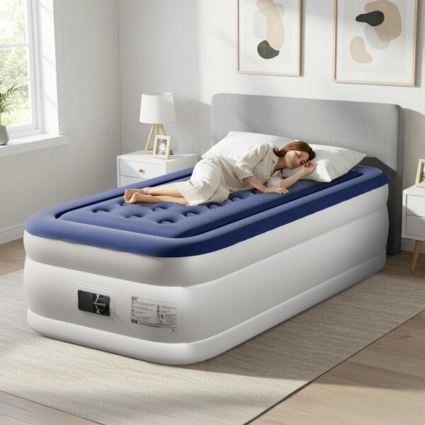 FCH Materasso ad aria con pompa incorporata, 190 x 99 x 45CM Materasso gonfiabile con top morbido e aerodinamico, Materasso gonfiabile