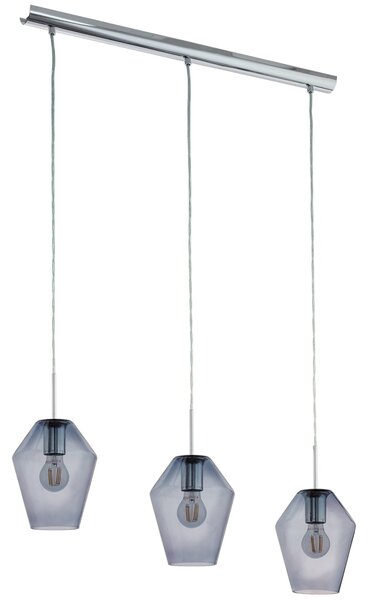 EGLO lampada a sospensione MURMILLO cromo e nero 96774