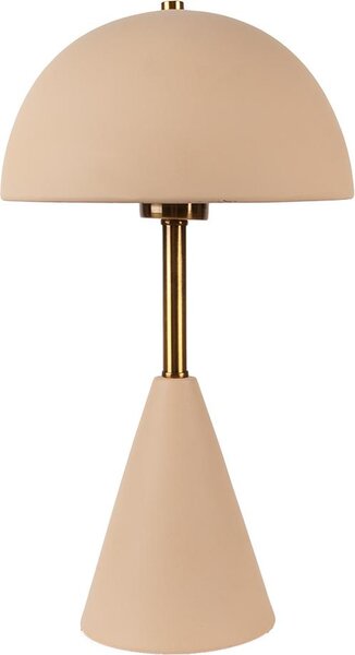 Clayre & Eef Lampada da tavolo a fungo Ø 23x40 cm Metallo beige