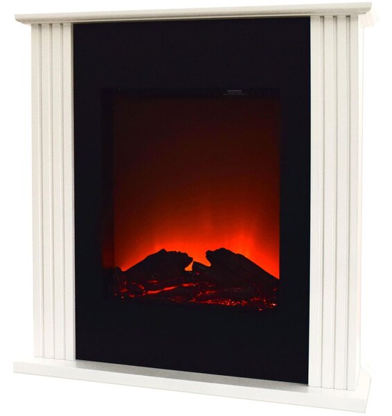 Caminetto elettrico Syntrox a libera installazione con effetto fiamma FSK-2000W-Elm