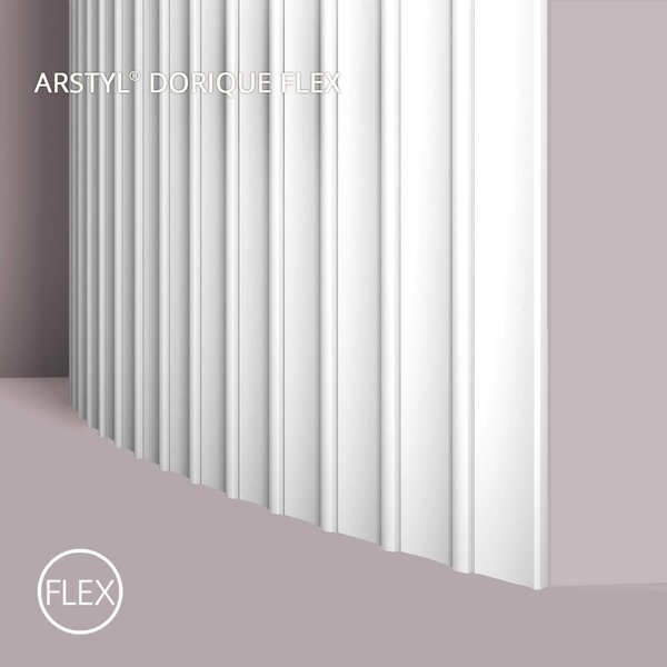 NMC DORIQUE FLEX ARSTYL Noel Marquet Pannello murale 3D Pannello acustico modanatura a stucco 2 m