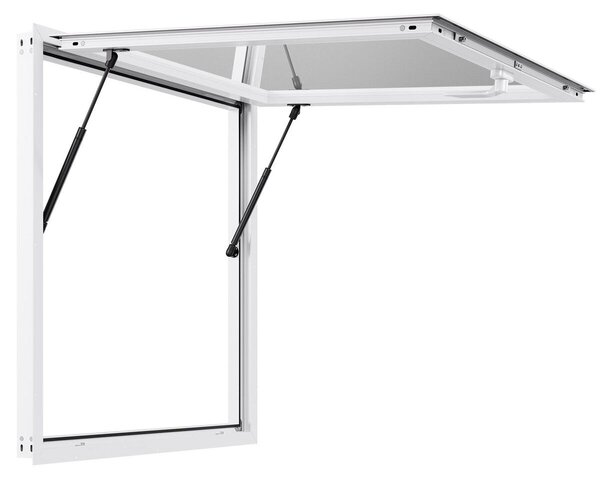 Tenda da sole per food truck con sportello di servizio, 92x92 cm