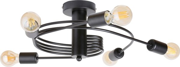 Rabalux Lampada da soffitto Carly nera per 5 lampadine E27 2096