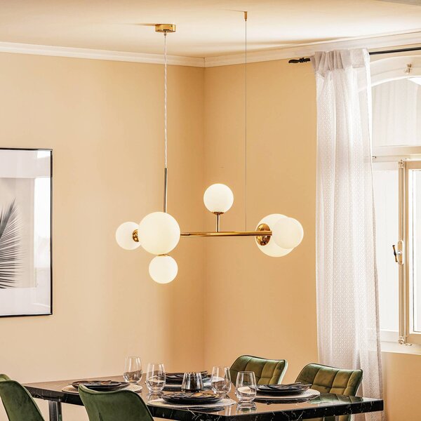 Lampada a sospensione Dione ALDEX, dimmerabile, Ottone / Oro, Soggiorno / Sala da pranzo, Metallo, Moderno, Lampada a sospensione