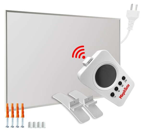 Stufa a infrarossi con piedistallo - Potenza 1200 Watt - Riscaldamento elettrico - Emissione di calore - Stufa da pavimento