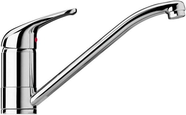 Rubinetto miscelatore lavello cucina con canna acqua bassa | Corallo