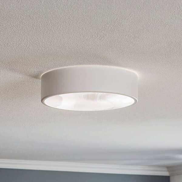 TEMAR LIGHTING Plafoniera Cleo 300, IP54, Ø 30 cm bianco