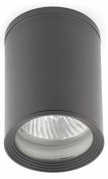 Faro 70806, applique da esterno, grigio scuro, alluminio, IP44, I, E27