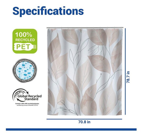 Tenda per doccia 200x180 cm Pula – Wenko