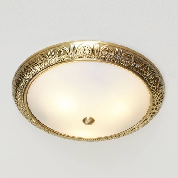 ORION Plafoniera soffitto LEMBIT, dimmerabile, Bronzo / Ottone antico, Soggiorno / Sala da pranzo, Metallo, Antico, Plafoniera