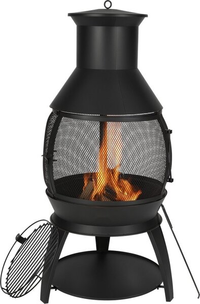 Caminetto da giardino - Stufa azteca Chimenea - Caminetto da esterno φ500 x1100mm per il giardino