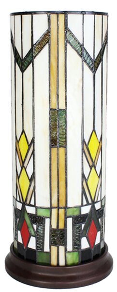 Lampada da tavolo Tiffany Clayre & Eef Ø 18x40 cm Vetro giallo beige