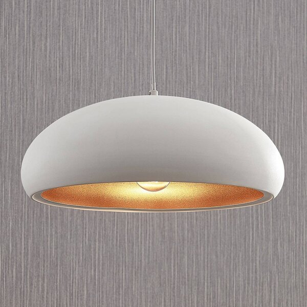 Lampada a sospensione Gerwina Lindby, dimmerabile, Bianco / Opale, Soggiorno / Sala da pranzo, Metallo, Moderno, Lampada a sospensione