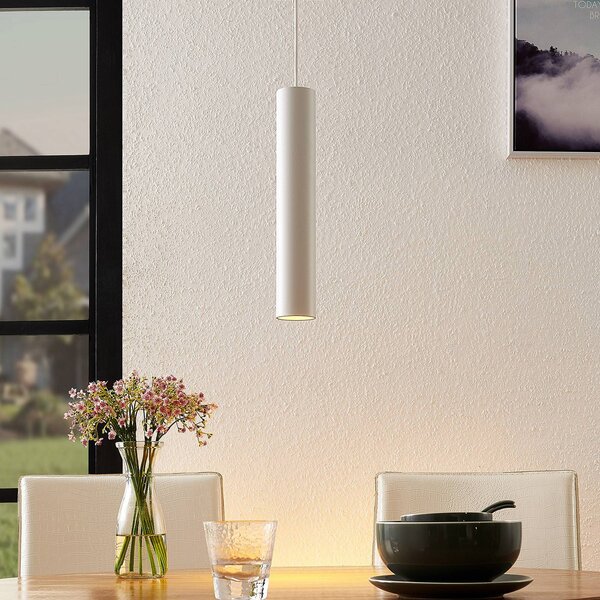 Lampada a sospensione Ejona Arcchio, dimmerabile, Bianco / Opale, Corridoio, Alluminio, Moderno, Lampada a sospensione