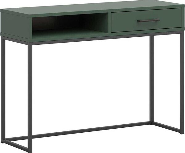 Tavolino Lisanne 107cm, 1 cassetto - verde scuro