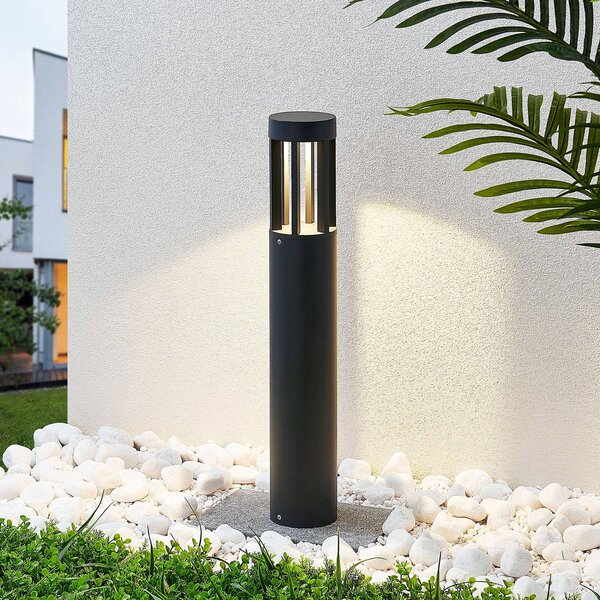 Lampioncino da giardino Jordis Lindby, Nero, Alluminio, Moderno, Lampada LED da esterni