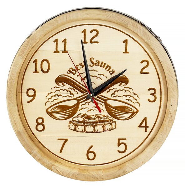 Orologio in tiglio "Sauna" D300 mm