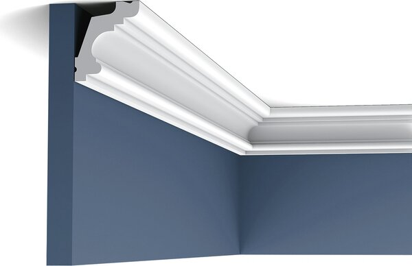 Orac Decor C322 Luxxus profilo decorativo a soffitto a parete modanatura decorativa a stucco profilo decorativo a cornice modanatura decorativa ad angolo | 2 metri