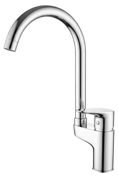 Miscelatore da cucina cromato con leva superiore, modello Casa CR-1202-CS, marca Aquanello
