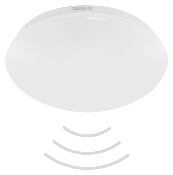 Lampada da soffitto a LED con sensore di movimento e sensore di luce diurna IP44 Ø27,8 cm 15 W Telefunken