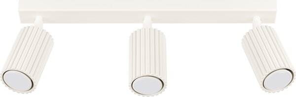 Lampada da soffitto KARBON 3L beige 3xGU10 10W alluminio 16.5x6.5x45cm Sollux Lighting