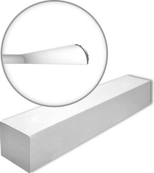 NMC IL18-box WALLSTYL Noel Marquet 1 cartone con 4 strisce decorative Cornice per soffitto Illuminazione indiretta stile classico grigio | 8 m