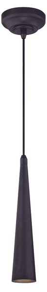 Lampada a sospensione Carney in metallo canna di fucile con LED dimmerabile