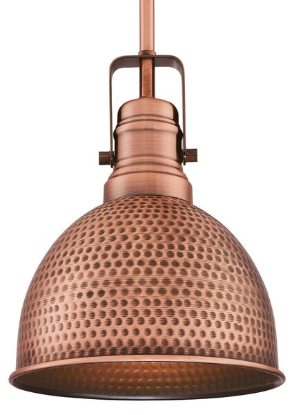 Lampada a sospensione Madras in rame per 1 sorgente luminosa