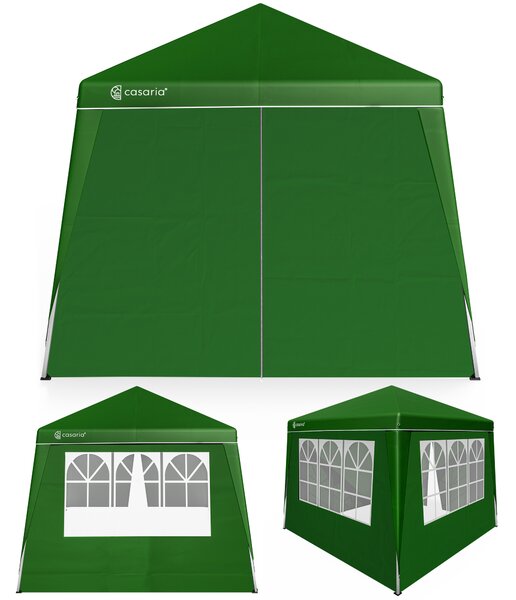 CASARIA® Gazebo Pop-up 3x3m Padiglione Incl 4x Pannelli Laterali Colori a Scelta Protezione UV50+ Borsa Pieghevole Tenda Festa Eventi Esterno Giardino