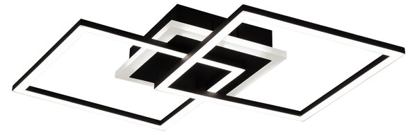 Lampada da soffitto moderna con LED integrato VENIDA nero RL R62793132