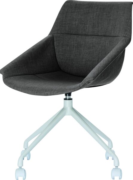 Sedia in plastica Luge PU=2 pezzi bianco/antracite