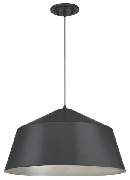 Lampada a sospensione monolampada Cupola in metallo Gun Metal
