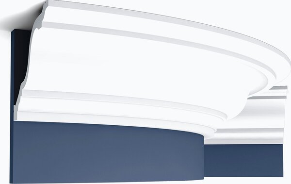 Orac Decor C334F Luxxus Modanatura flessibile per soffitti Modanatura decorativa Cornice in stucco Modanatura decorativa per pareti Modanatura angolare | 2 metri