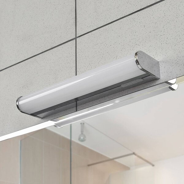 Applique da parete Jesko Lindby, dimmerabile, Cromo / Argento, Bagno, Plastica, Moderno, Applique