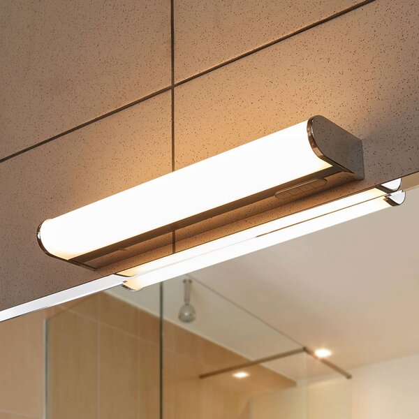 Applique da parete Jesko Lindby, dimmerabile, Cromo / Argento, Bagno, Plastica, Moderno, Applique