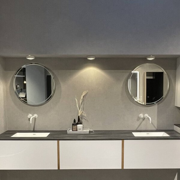 LOOM DESIGN Plafoniera Sif, dimmerabile, Bianco / Opale, Bagno, Alluminio, Moderno, Plafoniera