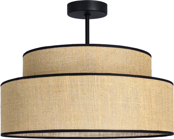 FKL DESIGN Home Deco Lampada da soffitto Marrone Nero Illuminazione Plafoniera della serie BE110-D-BSB (Marrone, Nero)
