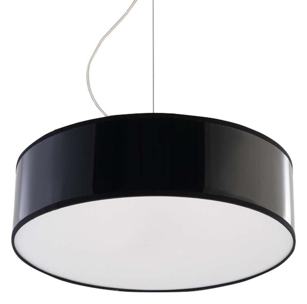 Lampada a sospensione ARENA 35 nero 2xE27 15W PVC 111x35x35cm Sollux Lighting