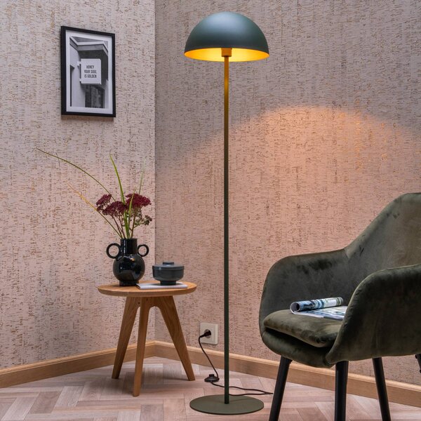 Lucide Lampada da terra Siemon, Verde, Soggiorno / Sala da pranzo, Metallo, Moderno, Lampada da terra